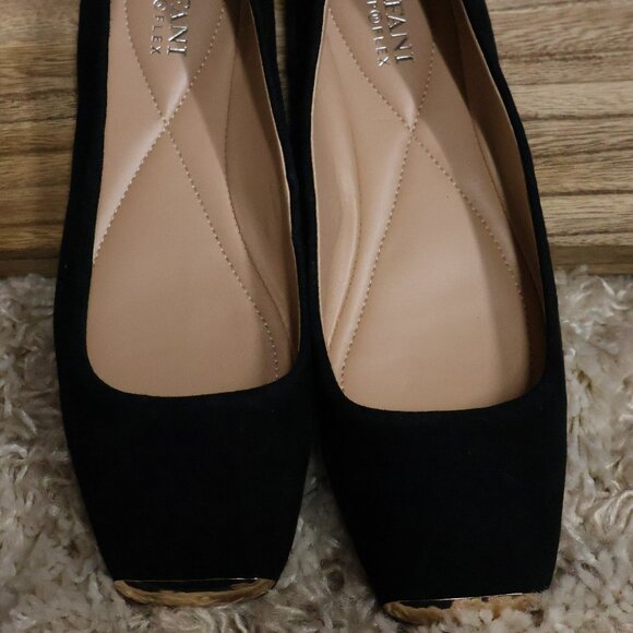 Alfani Womens Neptoon Suede Ballet Flats Goldtip Toe Stepflex 6.5 - Picture 8 of 11